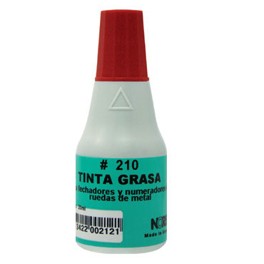 Tinta numeradores metálicos roja Noris T210/25R Tinta numeradores metálicos roja Noris T210/25R