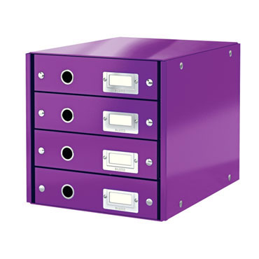 Buc 4 cajones Click & Store violeta Leitz 60490062