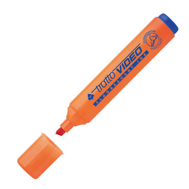 Marcador fluorescente Tratto Video naranja 830203