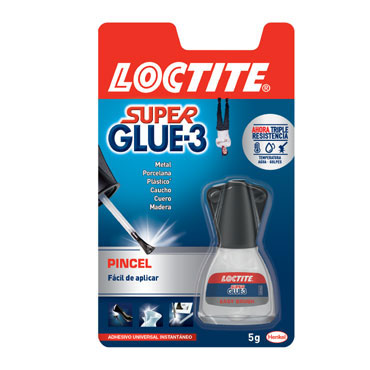 Pegamento Super Glue3 5 g. pincel ciano Loctite 2343743 Pegamento Super Glue3 5 g. pincel ciano Loctite 2343743