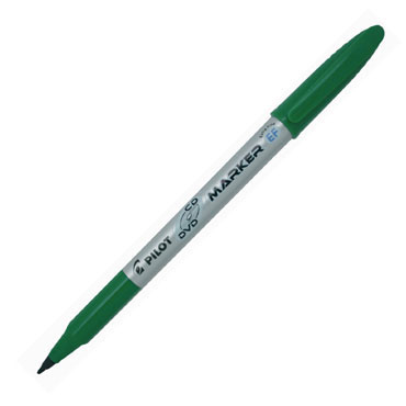 Marcador CD verde Pilot NEFV