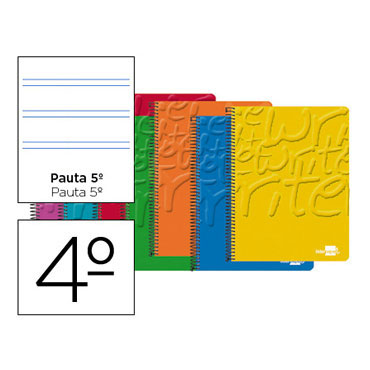 Cuaderno Write 4º pauta 5º 2,5mm. Liderpapel 18963 Cuaderno Write 4º pauta 5º 2,5mm. Liderpapel 18963