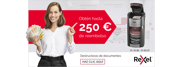 2026 Rexel: reembolso al comprar destructoras