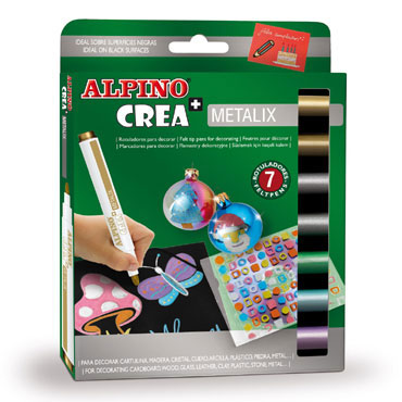 7 rotuladores Crea + Metalix Alpino AR000134 7 rotuladores Crea + Metalix Alpino AR000134