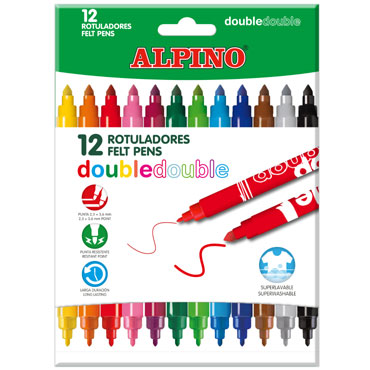 12 rotuladores Double Double Alpino AR002013