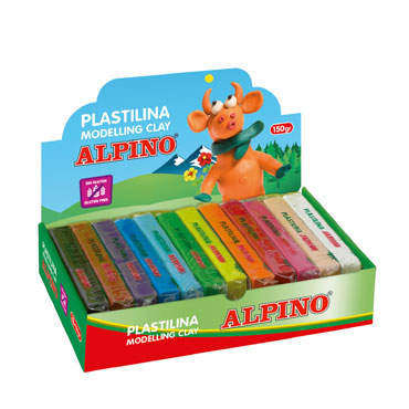 12 barras plastilina 150 g. surtidas Alpino DP000918