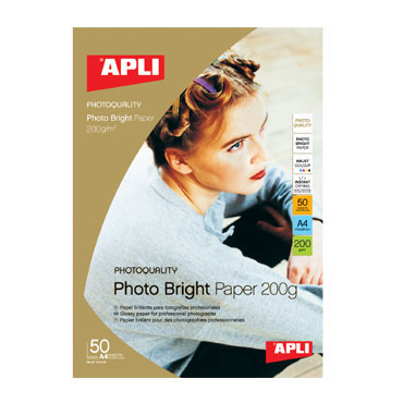 Papel PHOTO BRIGHT 200 g/m² 50HJ Din A-3 Apli 04457