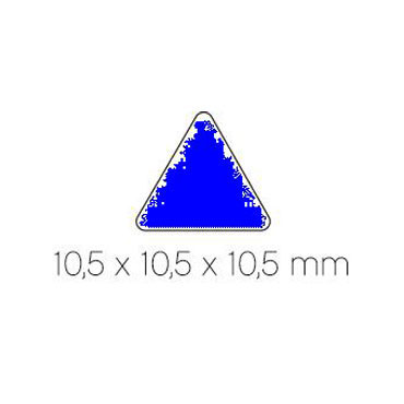 Gomet azul triángulo 20 mm. Apli 04868