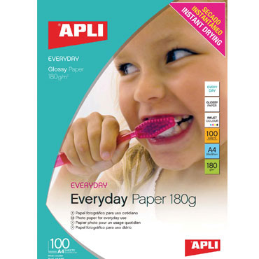 Papel Everyday 180 g/m² 100HJ Din A-4 Apli 11475