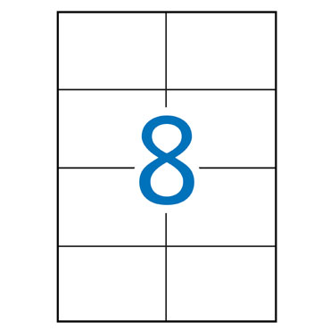 Etiqueta extrafuerte 105x74mm.100HJ Din A-4 (800U) Apli 11784