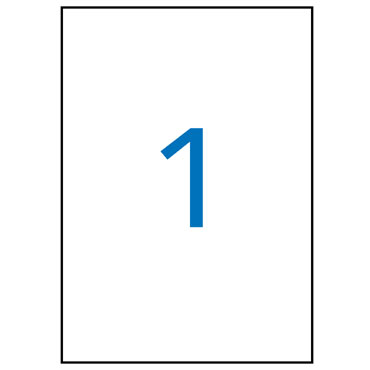 Etiqueta extrafuerte 210x297mm.100HJ Din A-4 (160U) Apli 11787