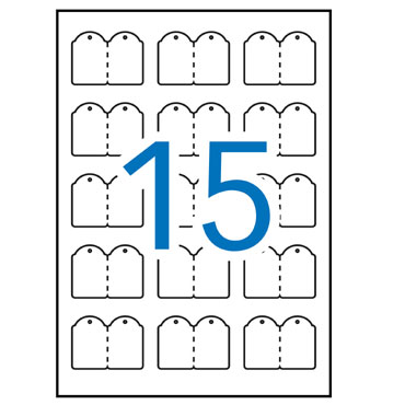 Etiqueta colgante imprimible 28x43mm. 10HJ Din A-4 (150U) Apli 11946