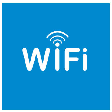 Etiqueta ZONA WIFI 114x114 mm. Apli 12132