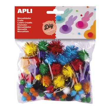 78 pompones brillantes Apli 13062 78 pompones brillantes Apli 13062