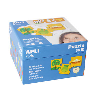 Puzzle Origen de los alimentos Apli 14360