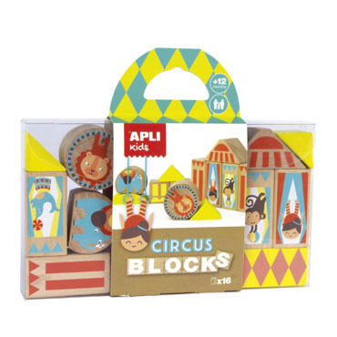 Wooden Blocks circo Apli 15268