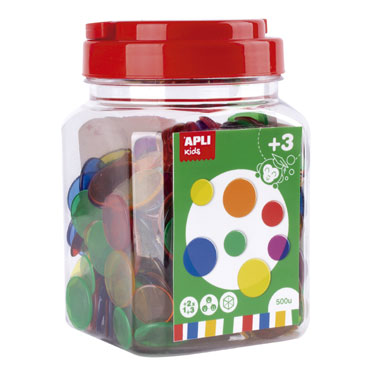 500 piezas transparentes para cortar Apli 17495 500 piezas transparentes para cortar Apli 17495