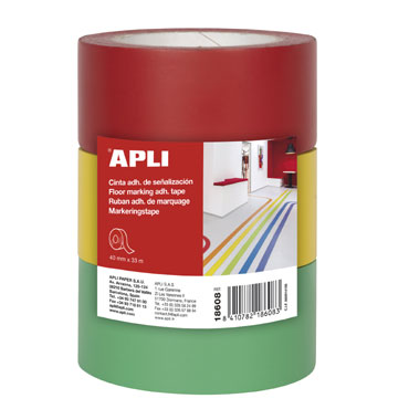 PQ3 cintas señalización adhesivas 33 m. x 40 mm. Apli 18608
