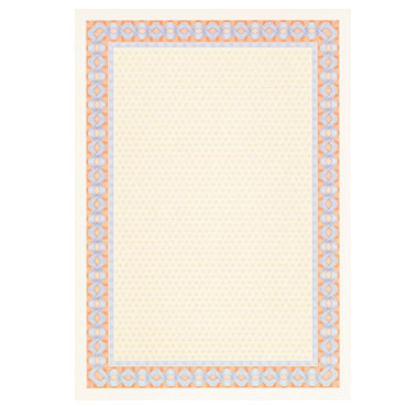 Certificado diploma 25H Din A-4 naranja azul Apli OSD4053