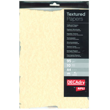 Papel pergamino champán 25HJ Din A-4 955 g/m² precortado Apli SCL2058D