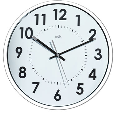 Reloj analógico ø30 cm. blanco