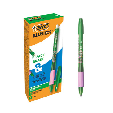 Bolígrafo Gellocity Illusion verde Bic 516531 Bolígrafo Gellocity Illusion verde Bic 516531
