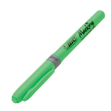 Marcador fluorescente Grip verde Bic 811932