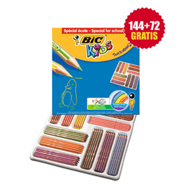 216 lápices de color Tropicolors 2 BIC 8971102