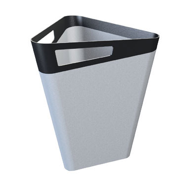 Papelera P-52 plata Cilindro P52-PL