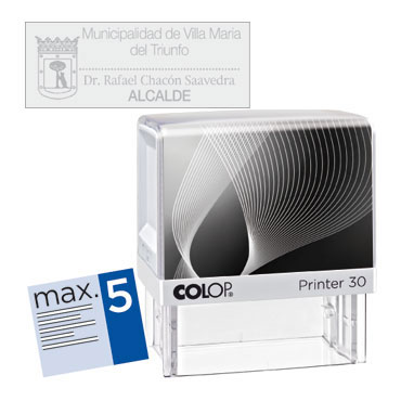 Printer 30 5 líneas personalizable. 47x18 mm. Colop PR.30 Printer 30 5 líneas personalizable. 47x18 mm. Colop PR.30