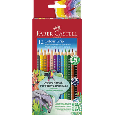 Estuche 12 lápices Grip color Faber Castell  112412