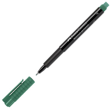 Rotulador OHP-CD 0,6 mm. verde Faber Castell 1513-63