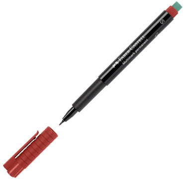 Rotulador OHP-CD 0,4 mm.rojo Faber Castell 1523-21