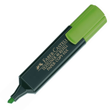 Marcador flúor Textliner verde Faber Castell 1548-63