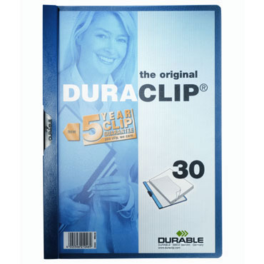 Carpeta Duraclip 30HJ Din A-4 azul Durable 2200-07