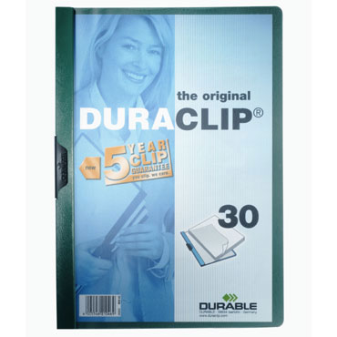 Carpeta Duraclip 30HJ Din A-4 verde Durable 2200-32