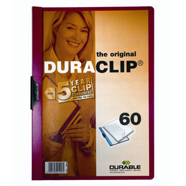 Carpeta Duraclip 60HJ Din A-4 rojo Durable 2209-03