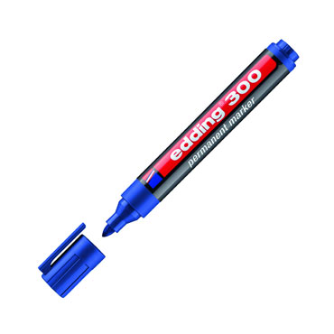 Marcador permanente edding 300 azul 300-003