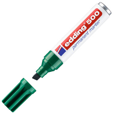 Marcador permanente edding 500 verde 500-004