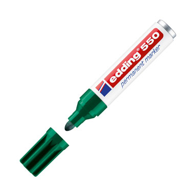 Marcador permanente edding 550 verde 550-004