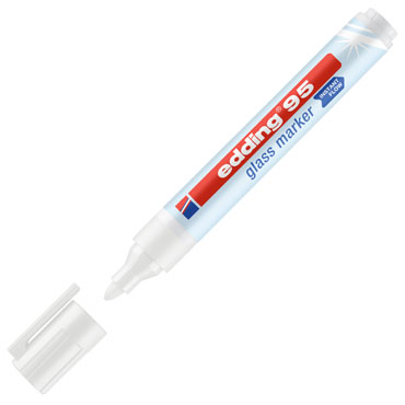 Rotulador pizarra cristal edding 95 blanco 95-049