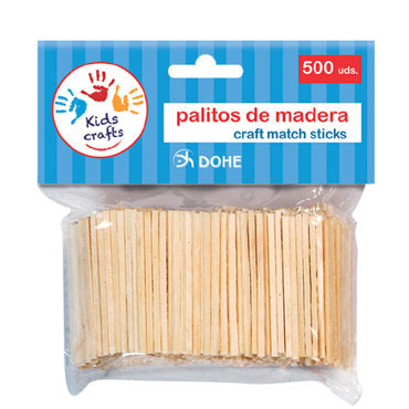 500 palillos madera 2,5 x 50 mm. Dohe 18106 500 palillos madera 2,5 x 50 mm. Dohe 18106
