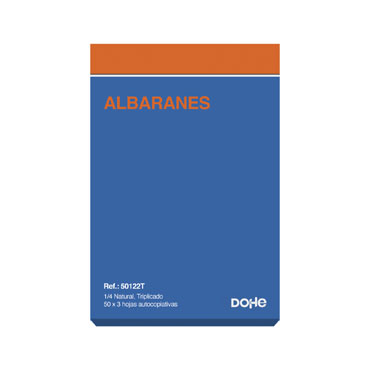 Talonario ALBARAN 4º triplicado Dohe 50122T