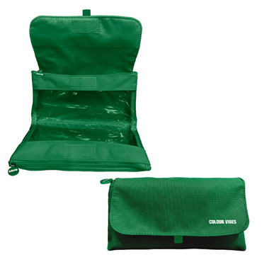 Portatodo doble con solapa verde 52257
