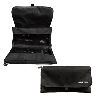 Portatodo doble con solapa negro 52258