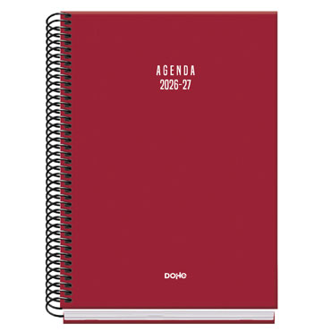Agenda escolar Basic Colour Vibes burdeos A5 S/V Dohe 52313