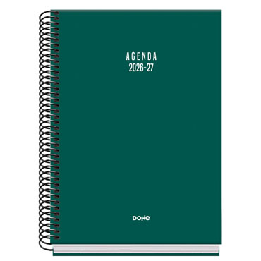 Agenda escolar Basic Colour Vibes verde A5 S/V Dohe 52314