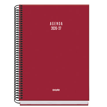 Agenda escolar Basic Colour Vibes burdeos A5 D/P Dohe 52317