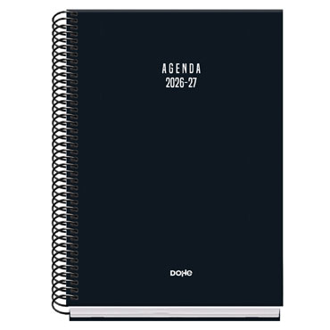 Agenda escolar Basic Colour Vibes negro A5 D/P Dohe 52319
