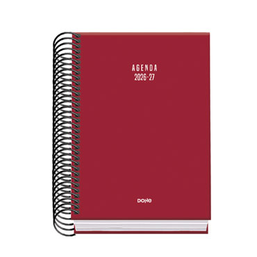 Agenda escolar Basic Colour Vibes burdeos A6 D/P Dohe 52321